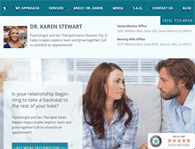 Tablet Screenshot of drkarenstewart.com